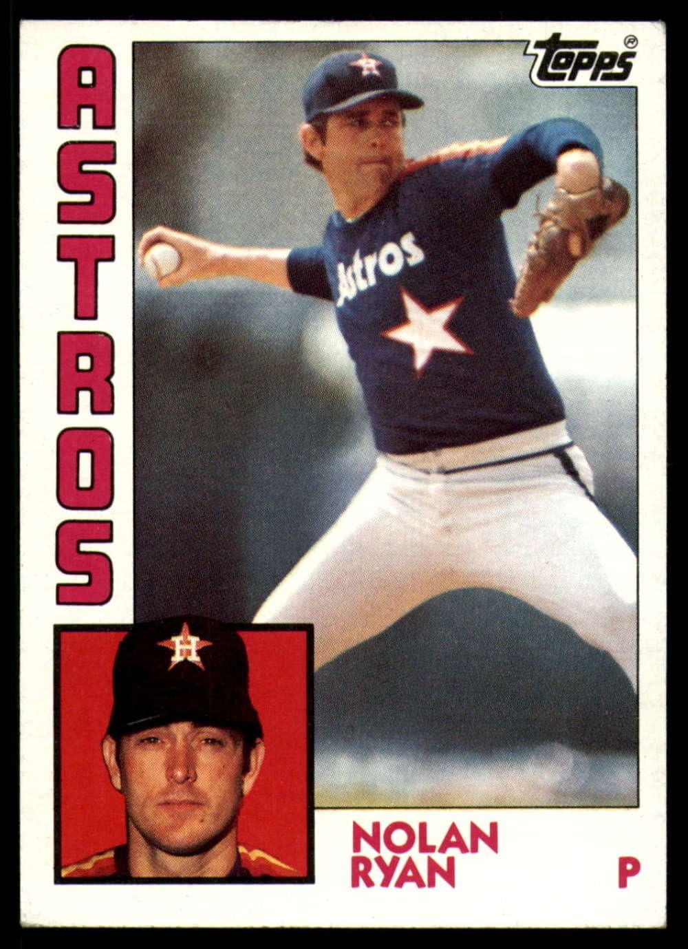 1984 Topps Baseball #470 Nolan Ryan Houston Astros Official MLB Baseball Trading Card in Raw (Ex-Mt Excellent-Mint or Better) Condition Thumbnail