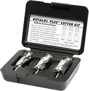 Hougen 17803 RotaLoc Plus Cutter Kit 9/16, 11/16, 13/16" 1-Inch D.O.C. For HMD130 only