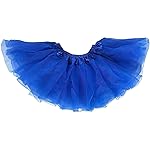 Dancina Tutu Ballerina Kids\' Dance Dress Outfit and Classic Soft Running Skirt 2-7 Years Royal Blue