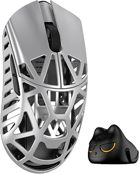 WLMOUSE PAW3950HS Sensor with No Side Holes, Wireless Gaming Mouse, Symmetrical, Supports 8 KHz Polling Rate, Magnesium Alloy, 1.2 oz 36 g, Lightweight
