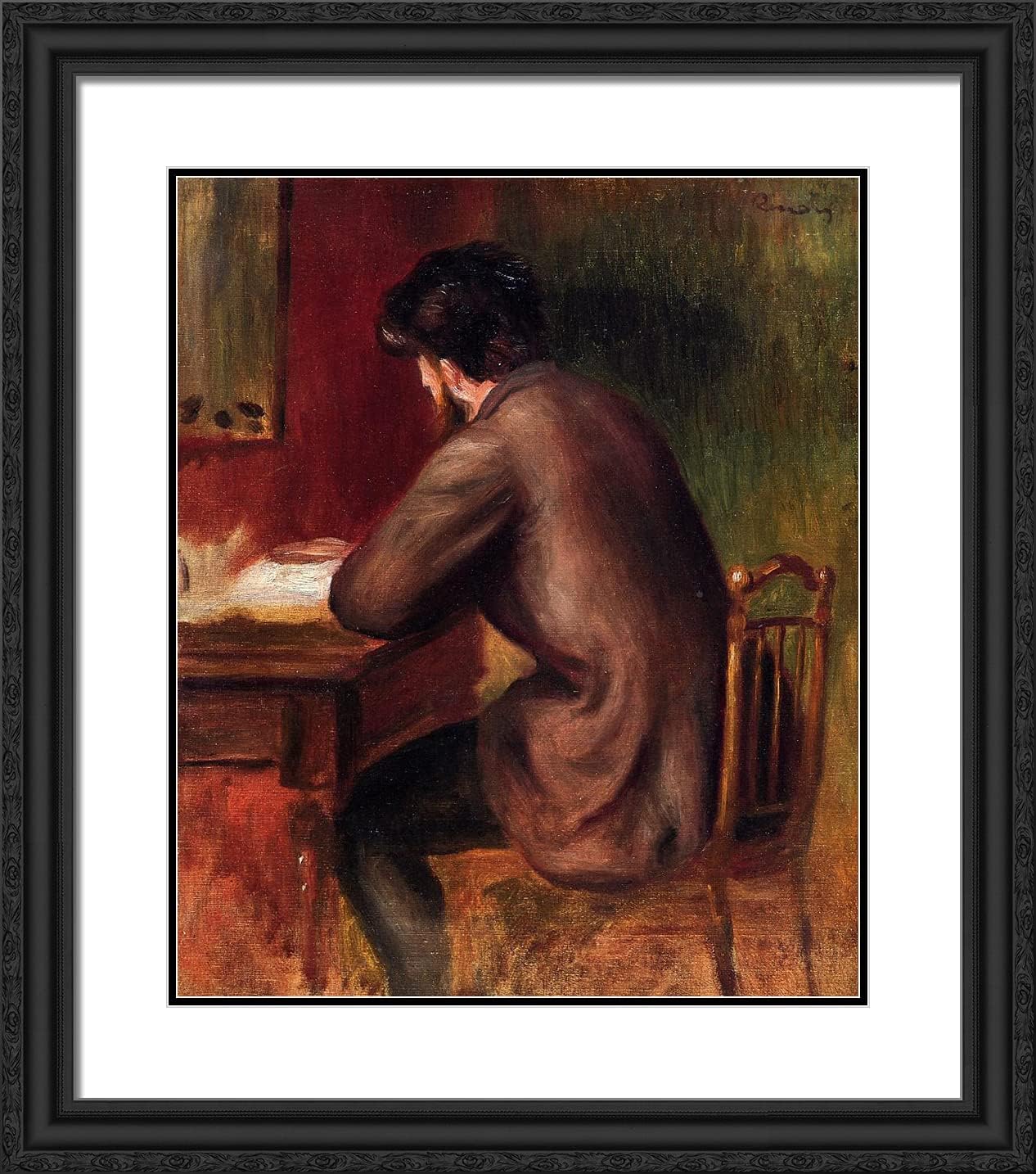 ArtDirect Renoir, Pierre-Auguste 20x22 Gold Ornate Framed Art Print with Double Matting Titled: Posthumous Portrait of Frederic Bazille