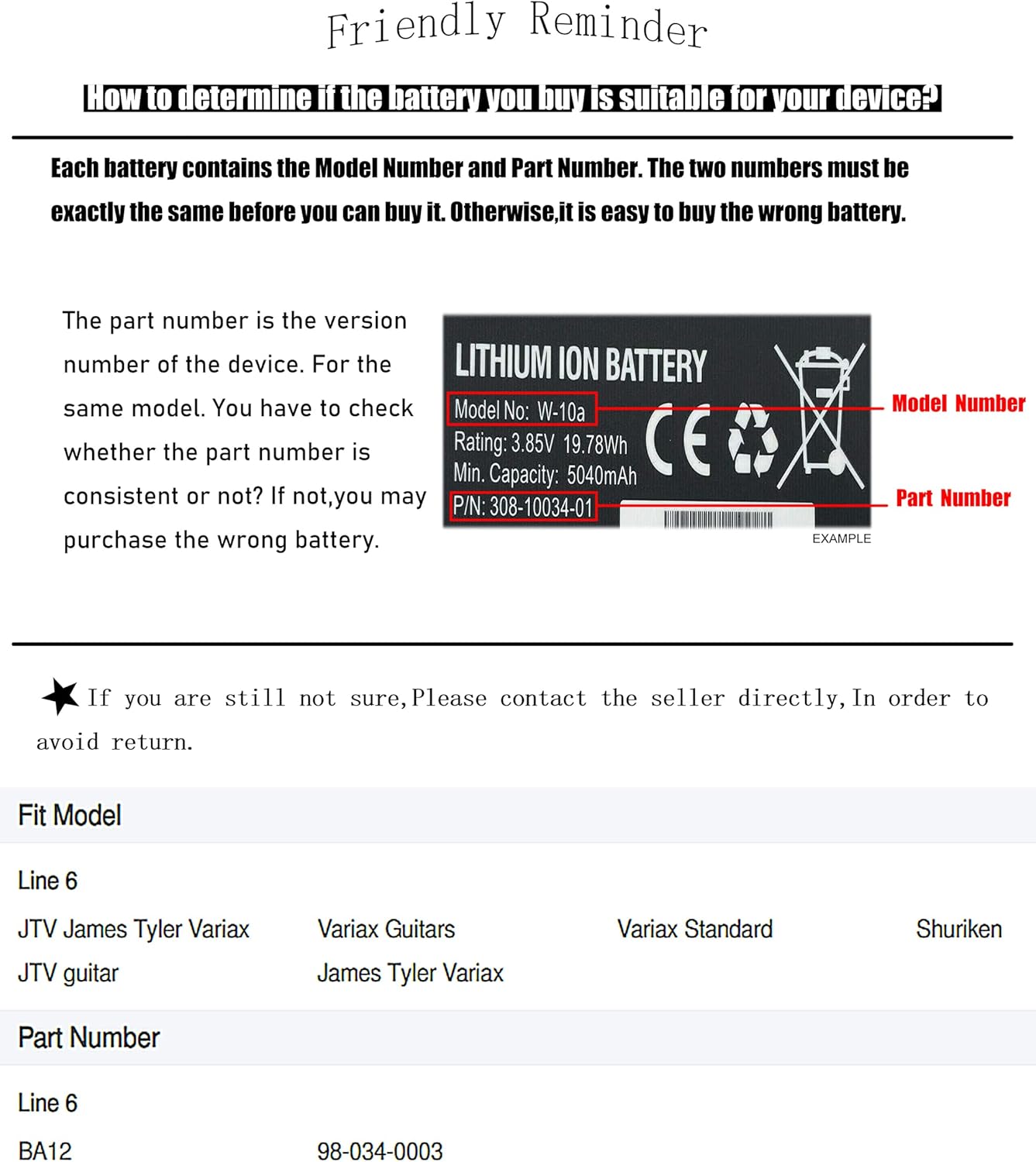 BA12 Battery Replacement for Line 6 JTV James Tyler Variax Variax Guitars Variax Standard Shuriken JTV Guitar James Tyler Variax Line 6 BA12 98-034-0003 Battery