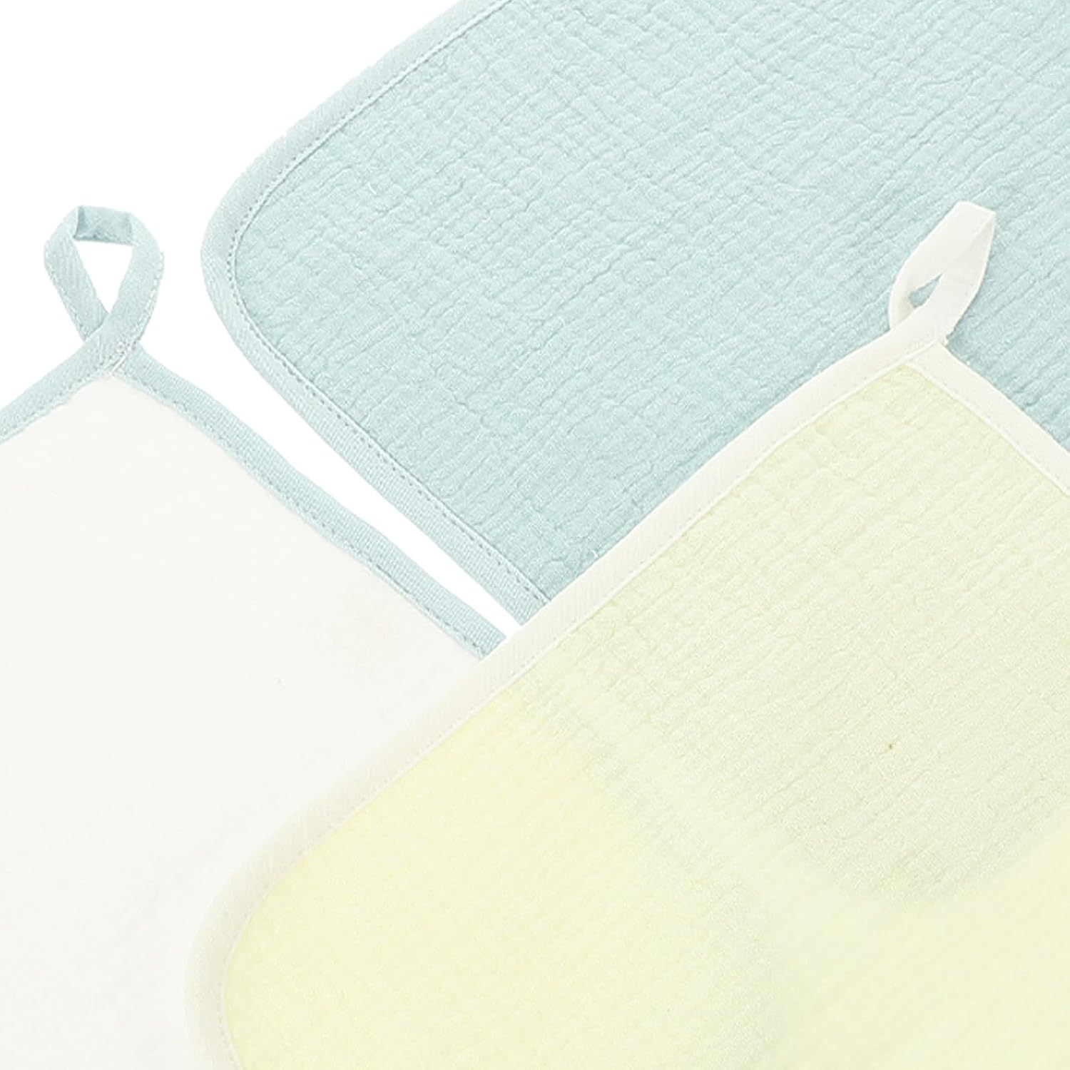 3Pcs Washcloths Cotton Towels for Newborns Soft and Absorbent Saliva Towels Mixed Style for Bathing and Drying Machine Washable Face Towels