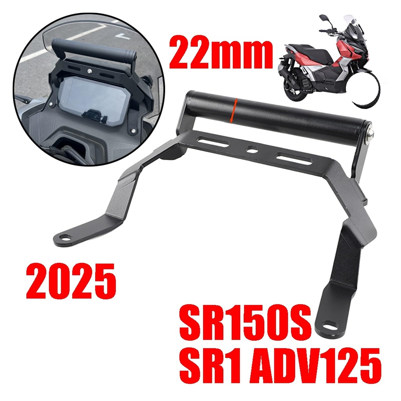 TRASH BIN staffa di navigazione GPS Per Voge SR1 ADV 125 ADV25 SR150S 2025 Supporto Per Telefono Moto Per Staffa Di Navigazione GPS