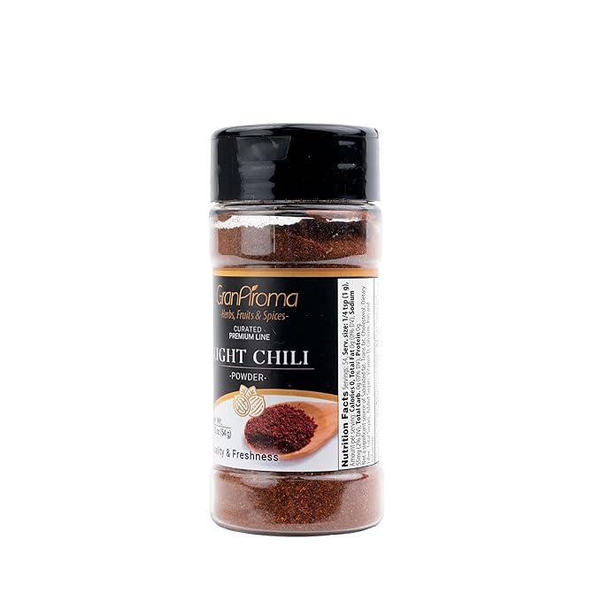 GranAroma Light Chili Powder, Chilis & Dry Rubs, Sabor Ligero (1.92 Onzas) miniatura 2
