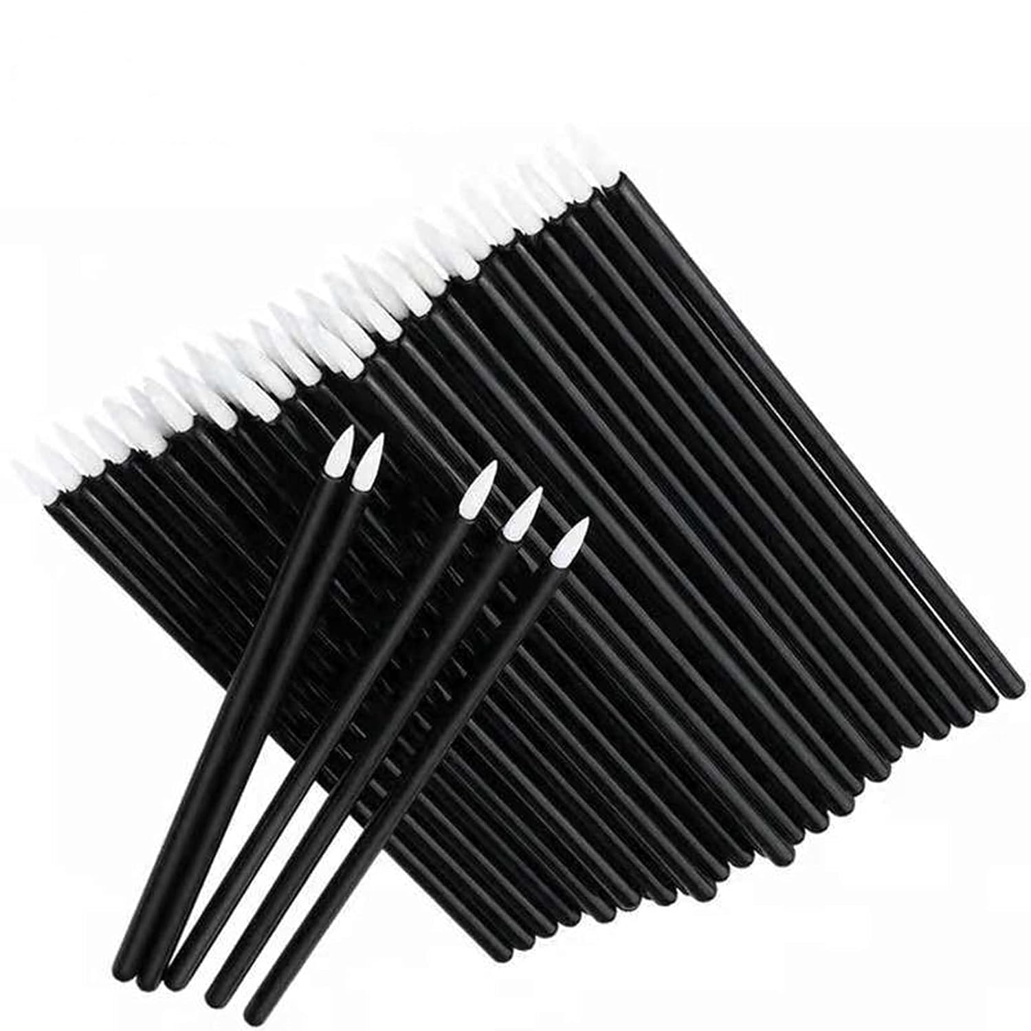 50Pcs  Disposable Eyeliner Brush Applicator Cosmetic Eye Wands Eye liner Applicators Makeup Tool Best Belong (Yellow Brush) : Beauty & Personal Care
