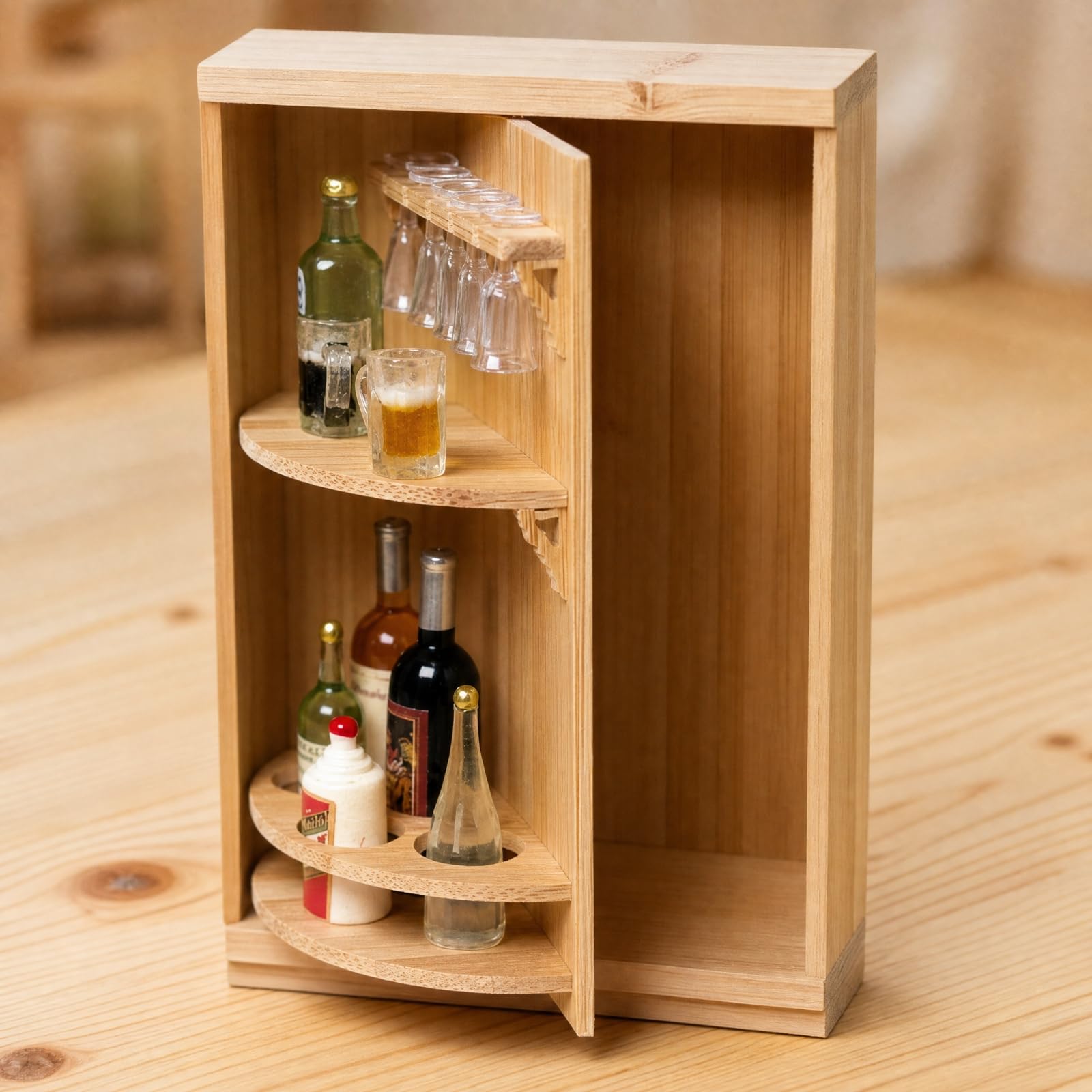 harayaa Mini Miniatura Versátil Adorno Mesa con Base Creativo Artículo Coleccionistas