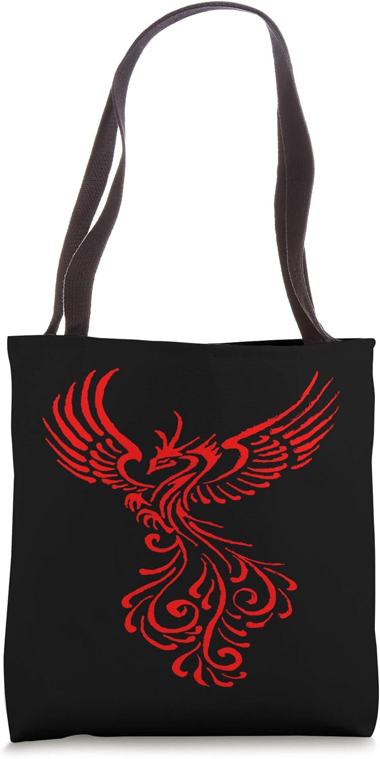 Amazon Com Rising From The Ashes Phoenix Tattoo Design Tote Bag Clothing Shoes Jewelry