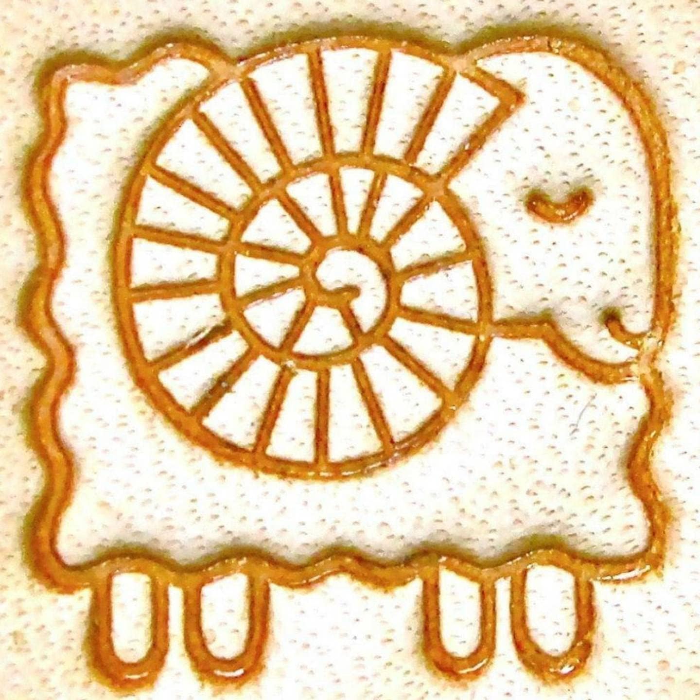 Leathercraft 16x16mm E686 Zodiac Sign Aries Pattern Leather Carving Stamping Tool Custom Shape Leatherworking Stamp