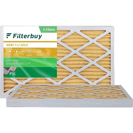 Filtro Aria 20x36x1 Pollici, Confezione Da 3, Pieghettato MERV 8 (FPR 5) Per Forno/AC