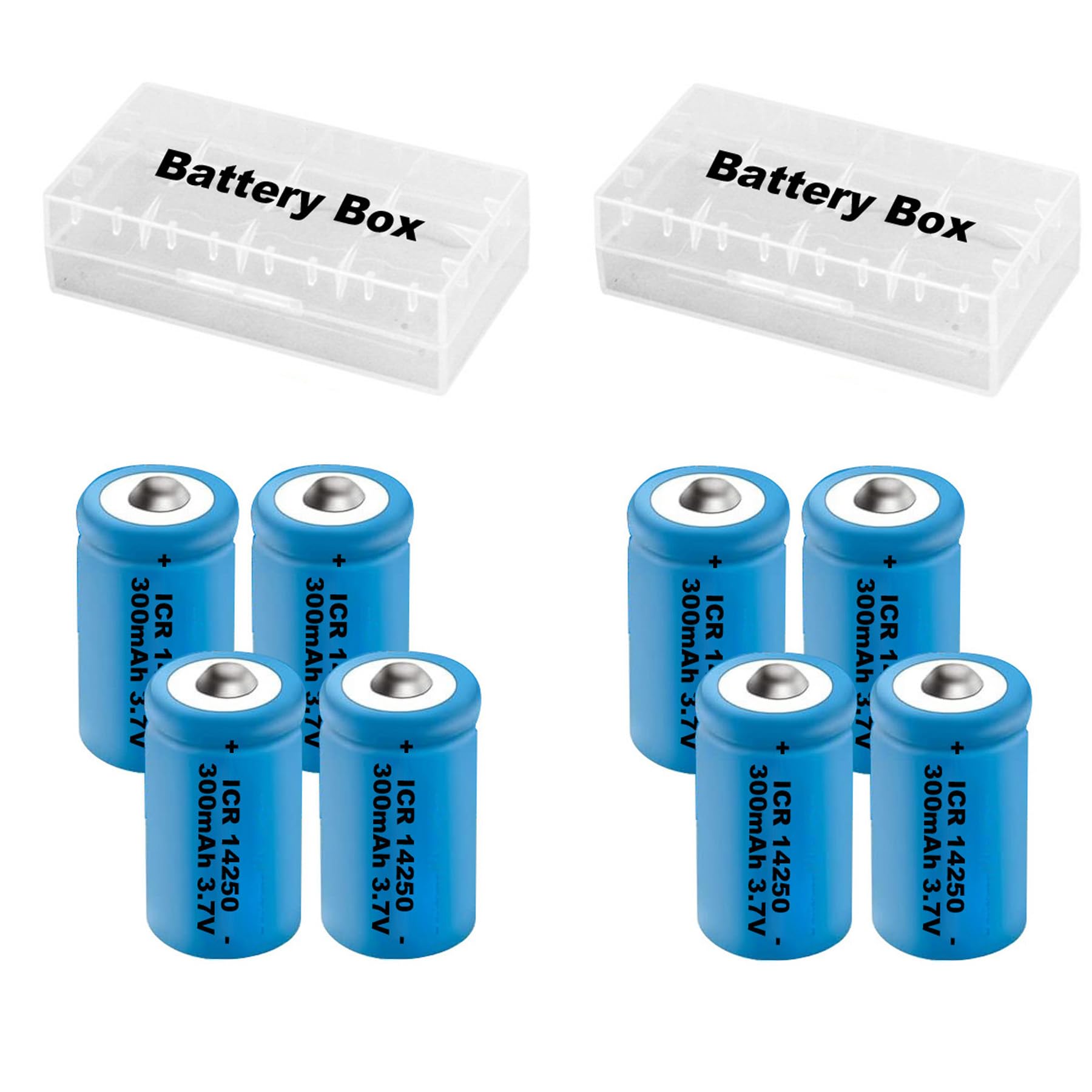 Amazon.com: GRACETOP 8 Pack Rechargeable 14250 Battery 3.7V