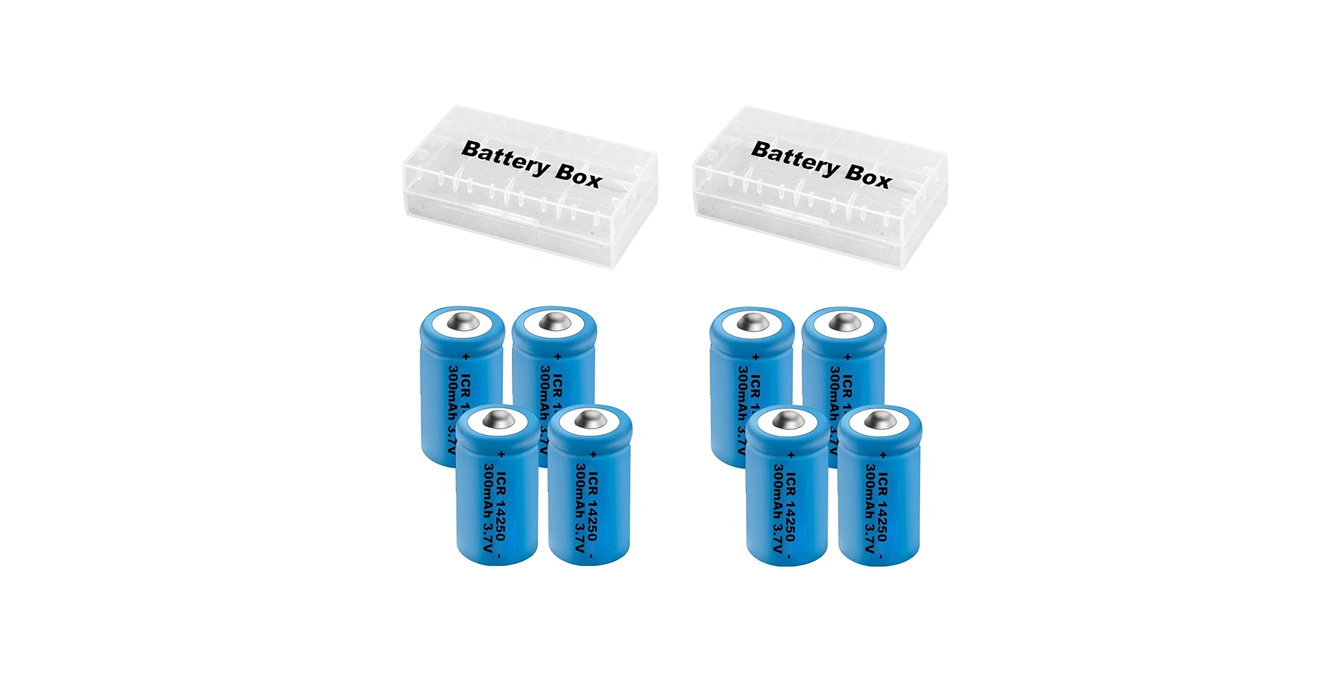 Amazon.com: GRACETOP 8 Pack Rechargeable 14250 Battery 3.7V