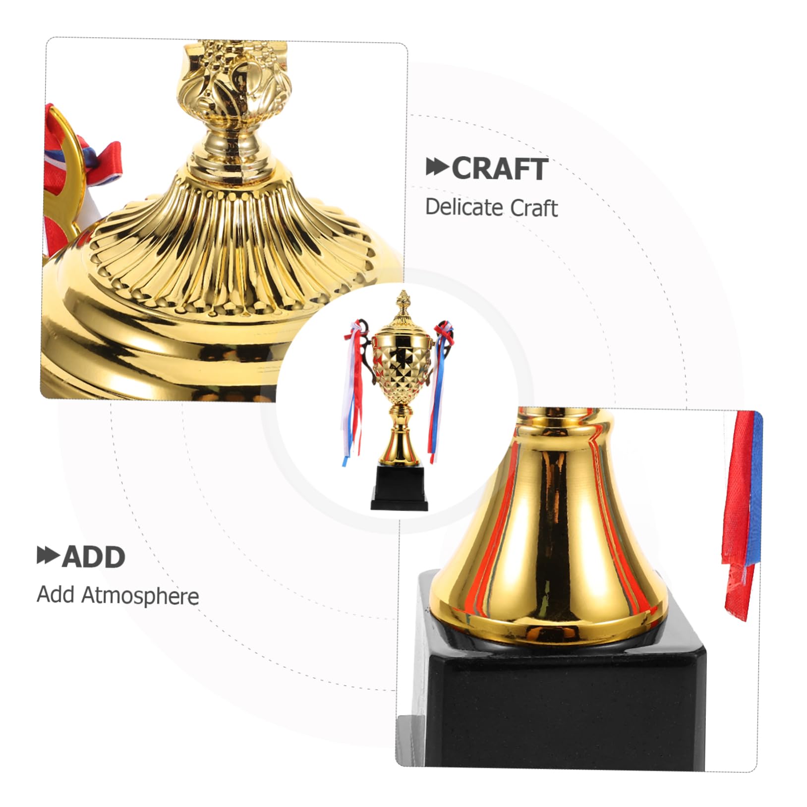 SOIMISS Trofeo De Competición Metálico para Deportes Ceremonias De Premios y Celebraciones Copa Deportiva para Torneos Reconocimiento y Fiestas