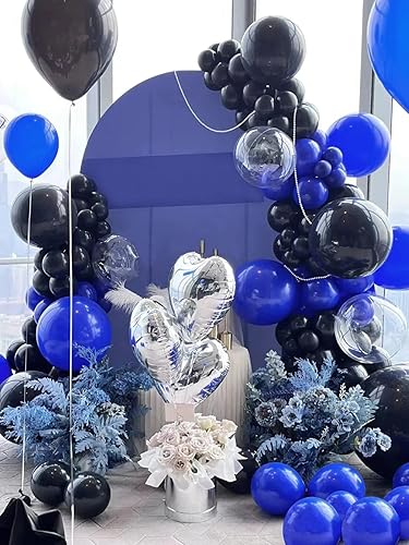Miniatura 7 de FOTIOMRG Globos Azul Real de 12 pulgadas, Paquete de 50 Globos de Látex de Fiesta Azul Real Calidad Helio para Cumpleaños Graduación Baby Shower