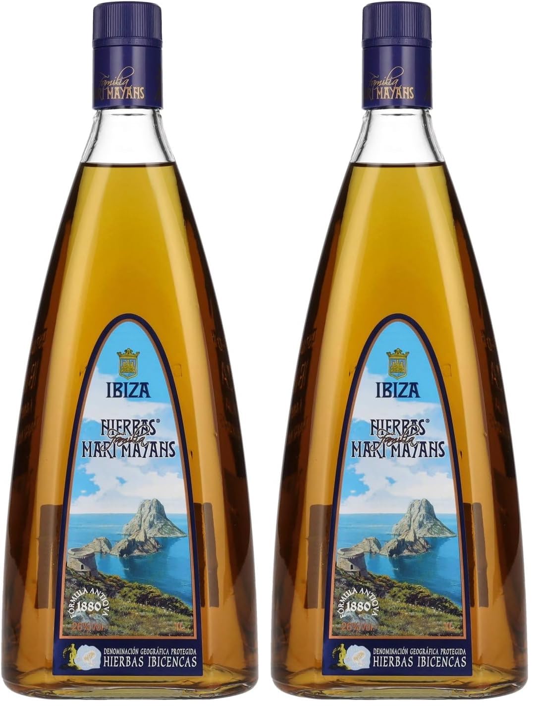 Mari mayans hierbas ibic encas Liqueur (1 x 1 l) (Lot de 2)