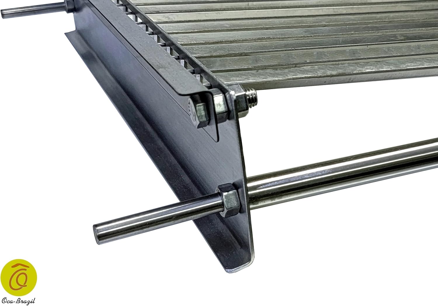 Brazilian Griddle with Fat Tray - Super Heavy Duty - Stainless Steel