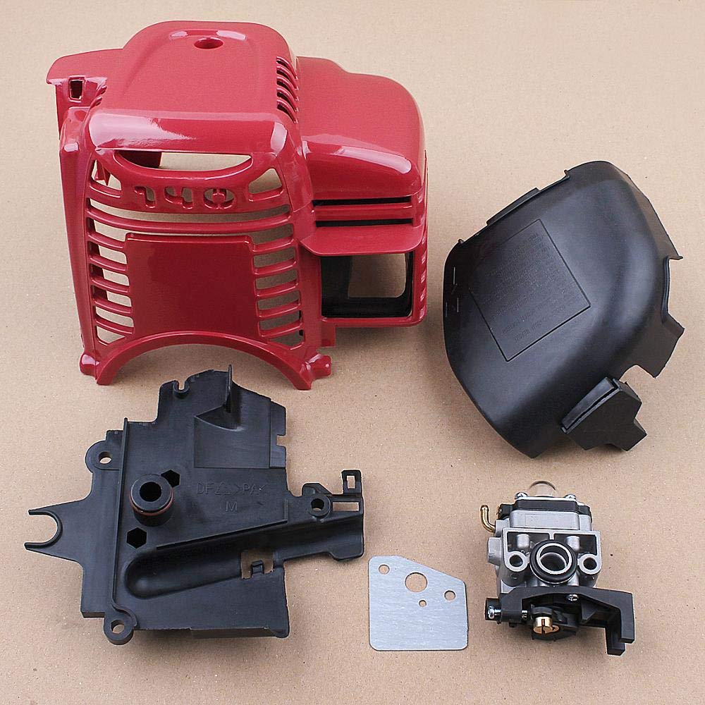 (Accesorios de herramientas al aire libre) Carburador Cilindro Filtro de Aire Cubierta Cubierta de Línea de Combustible para H GX35 GX35NT HHT35 1.3HP 4 tiempos Mini Motor de Gas Motor Trimmer