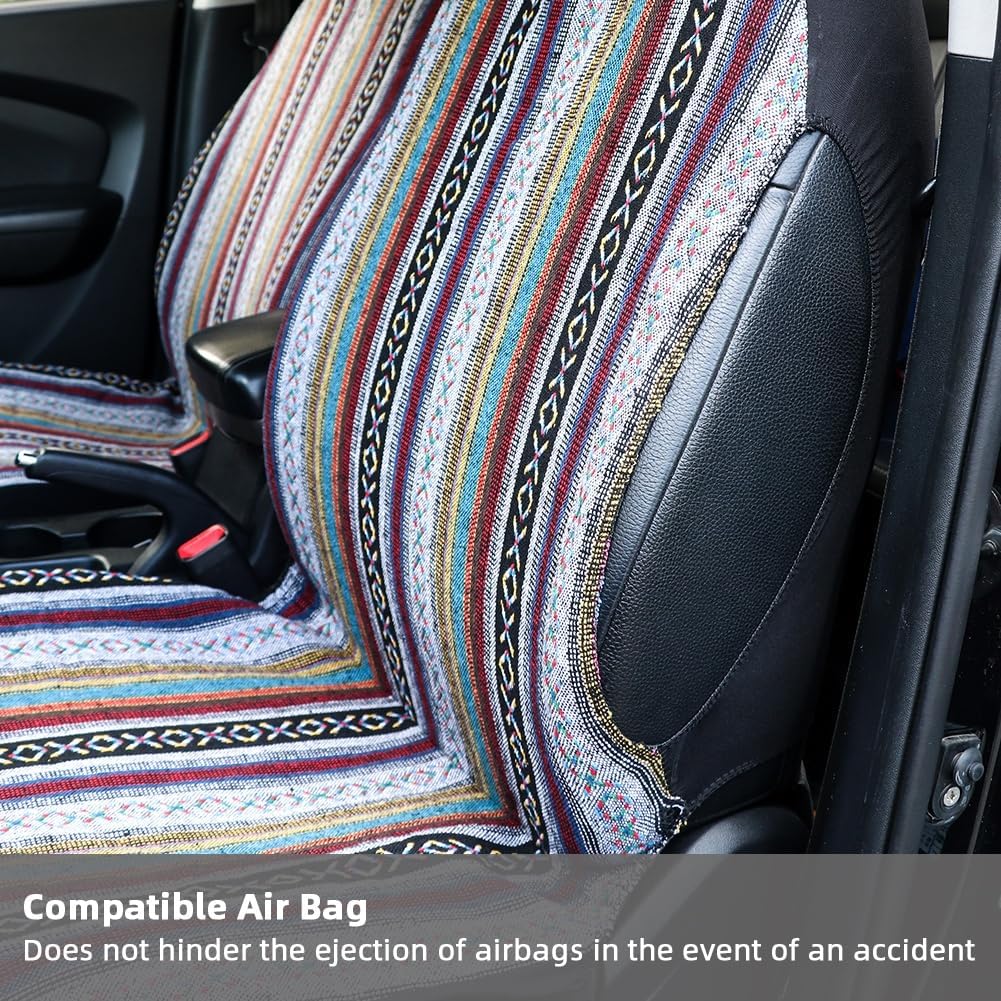 Car Seat Cover Car Truck SUV Universal Western Front Seat Protector for Dog Gray