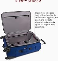 Vista 65 de SwissGear - Equipaje suave expandible Sion con ruedas, Negro