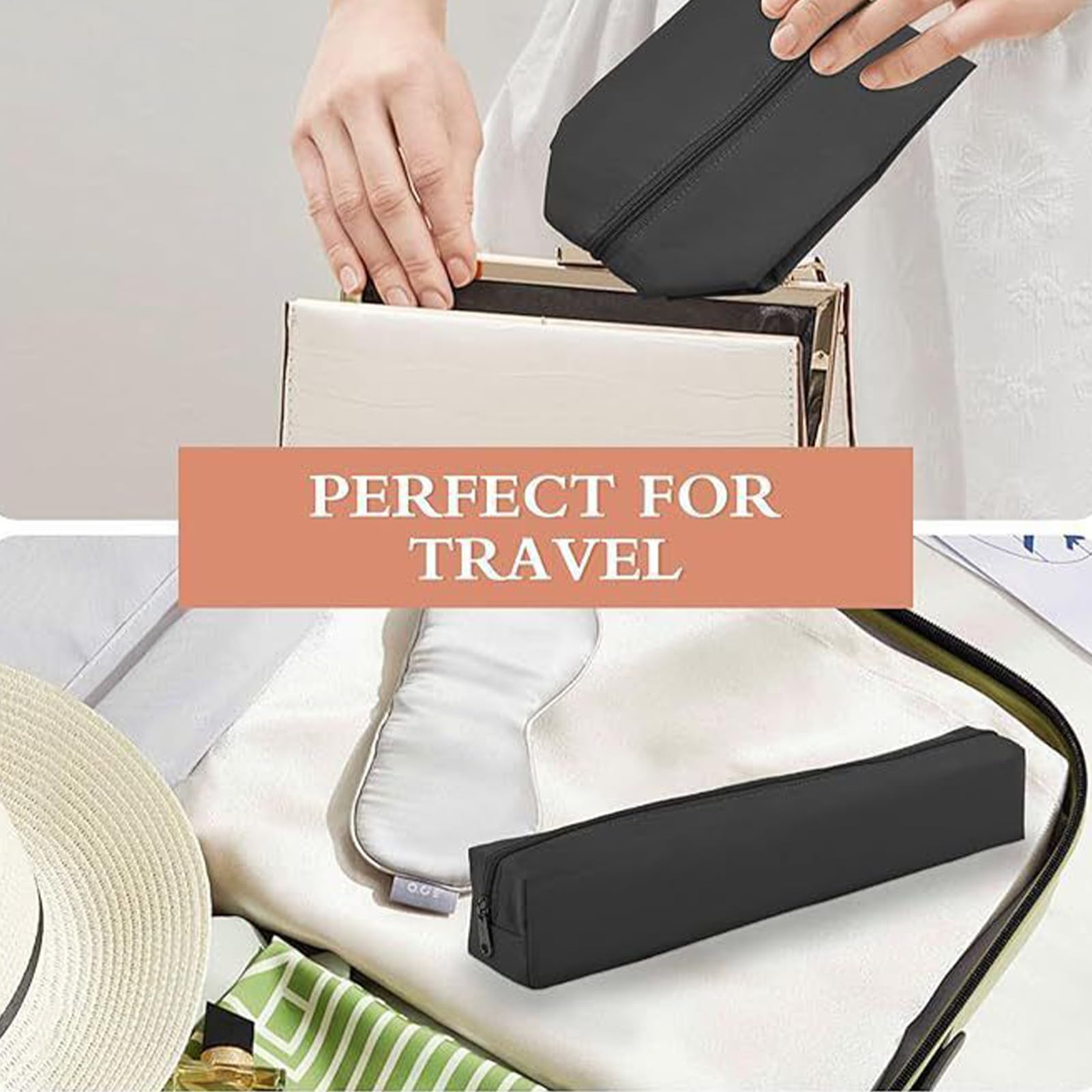 Estuche de viaje de plancha plana, organizador de alisador de pelo, bolsa de rizador resistente al calor para el lugar de trabajo, gimnasio, cepillo de viaje, cajón cosmético, tocador, equipaje, hogar