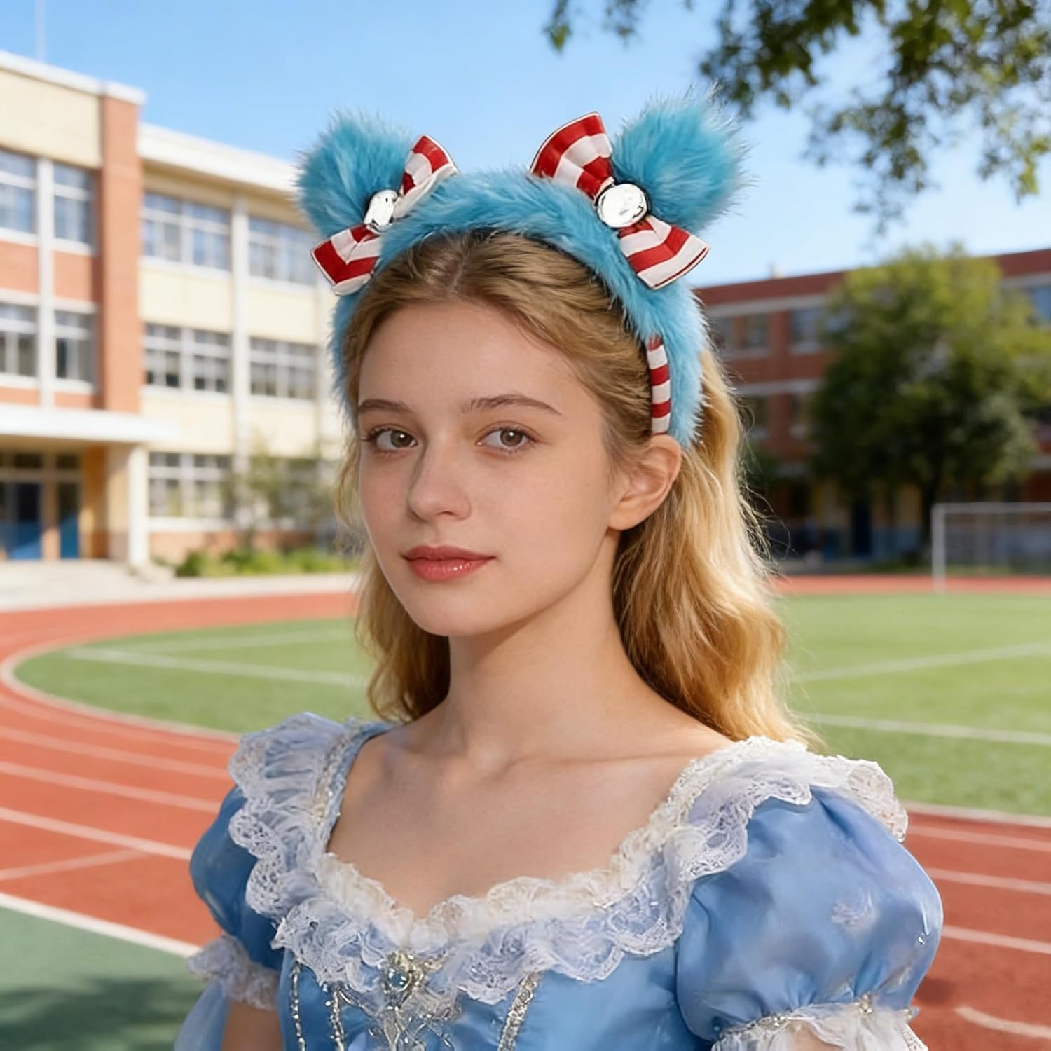 2 Pcs Headbands or 1 Light Blue Headband for Book Characters Costume Halloween Dress Up Accessories One Size
