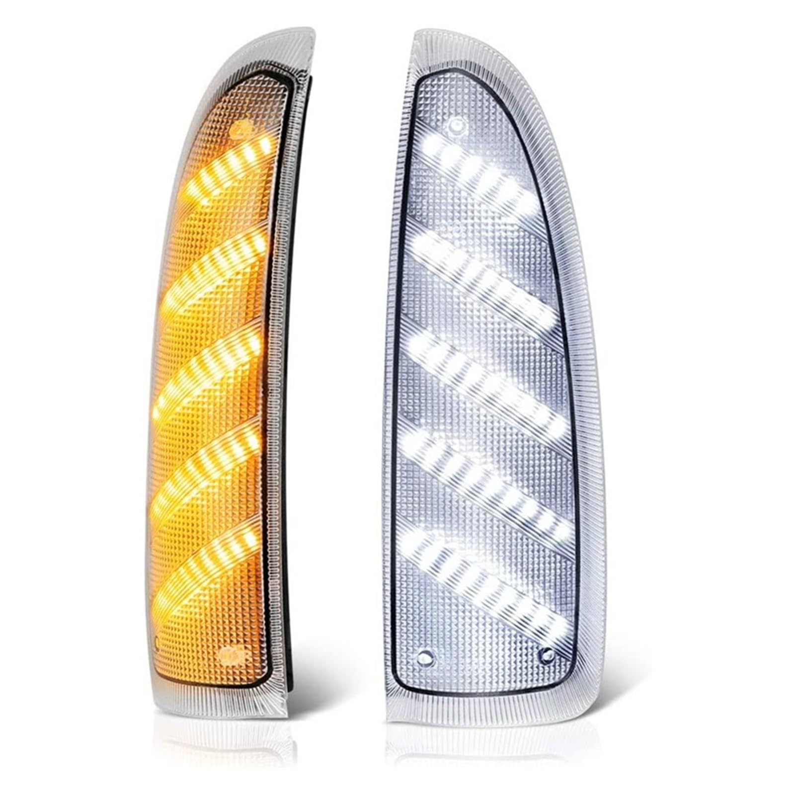 Intermitentes LED para espejo lateral Ford Super Duty con luz constante clara 2