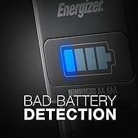 Vista 5 de Energizer CH1HRWB-4 - Cargador de pilas AA/AAA con 4 pilas AA NiMH recargables (carga pilas AA o AAA en 1 hora o menos)