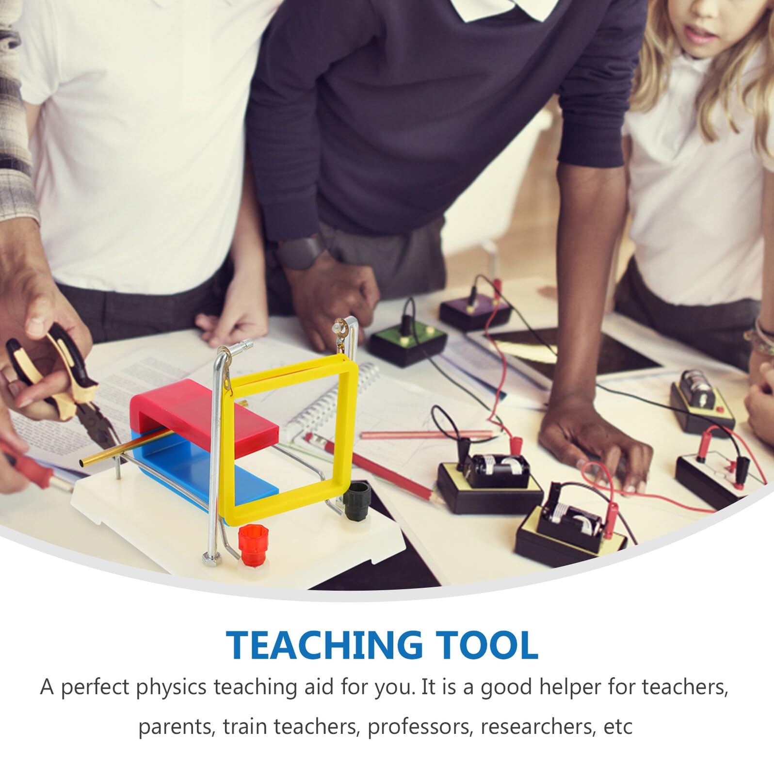 Cabilock Kit Didattico Scolastico per Esperimenti di Laboratorio, Apparecchio Sperimentale Campo Magnetico, Strumento di Fisica Portatile per Insegnamento Elettromagnetismo