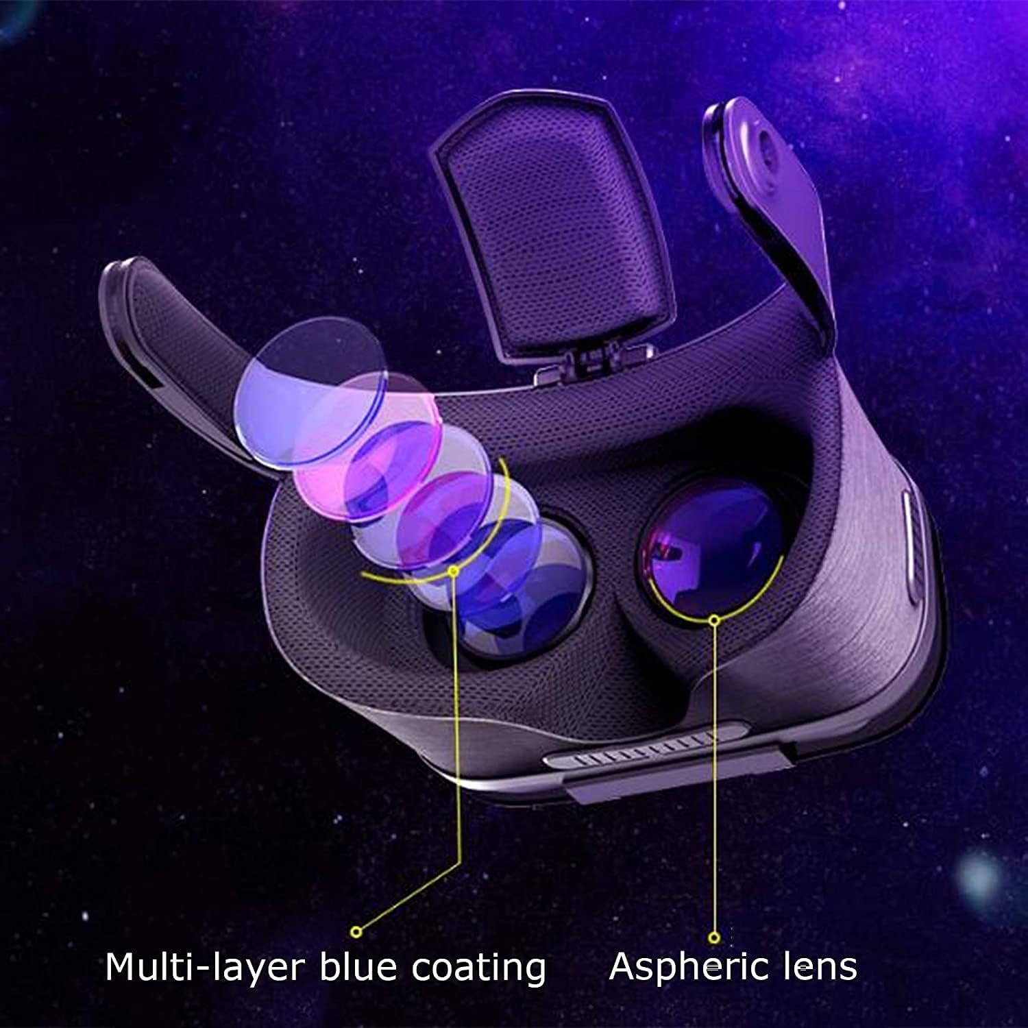 3D VR Glasses, Reality Virtual Goggles All-in-one VR Games Headset Adjustable VR Glasses with Double Adjustment of Interpupillary Distance and Object Distance