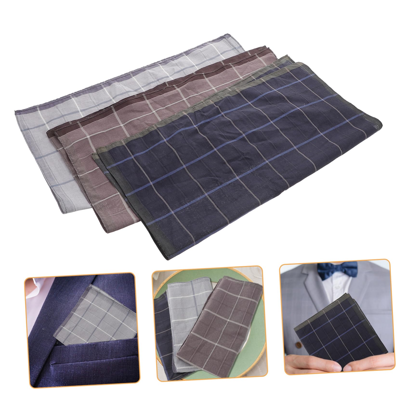 FOMIYES Baumwoll Taschentuch Für Herren Hochzeitstaschentücher Vintage Taschentücher Königsblaues Bandana Baumwolltaschentücher Herren Bandana Taschentücher Für Männer Weich
