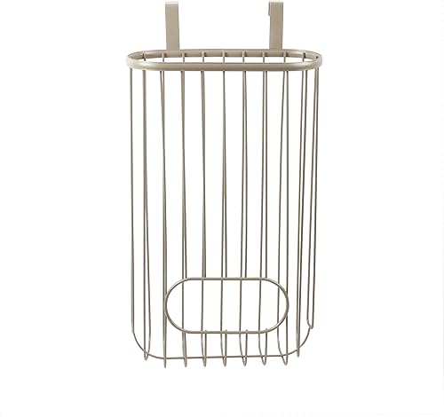 Miniatura 4 de Spectrum Ashley - Soporte para bolsas de plástico (capa de polvo de níquel satinado) - Dispensador de bolsas de comestibles y reciclaje para cocina,