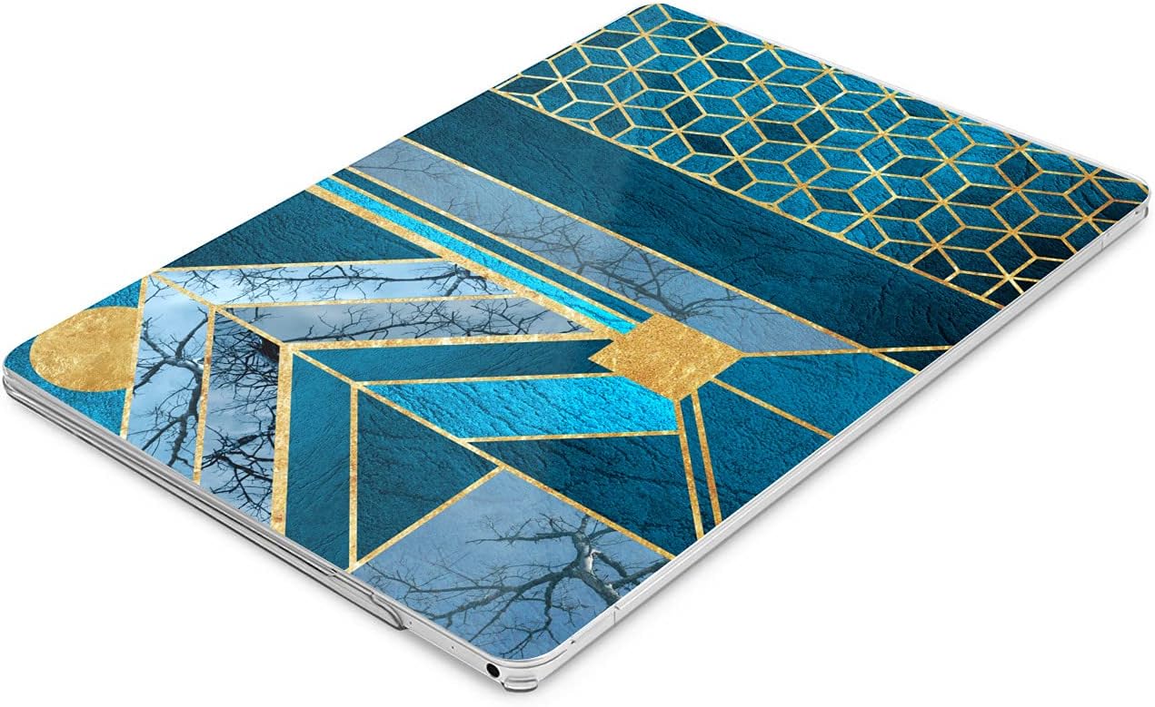 Hard Case Compatible for MacBook Pro 16 14 M3 M2 2023 M1 Pro 13 2022 Air 13 2021 Retina 2020 Mac 11 12 Modern Print Geometric Abstraction Blue Design Texture Elegant Laptop Cover Protective