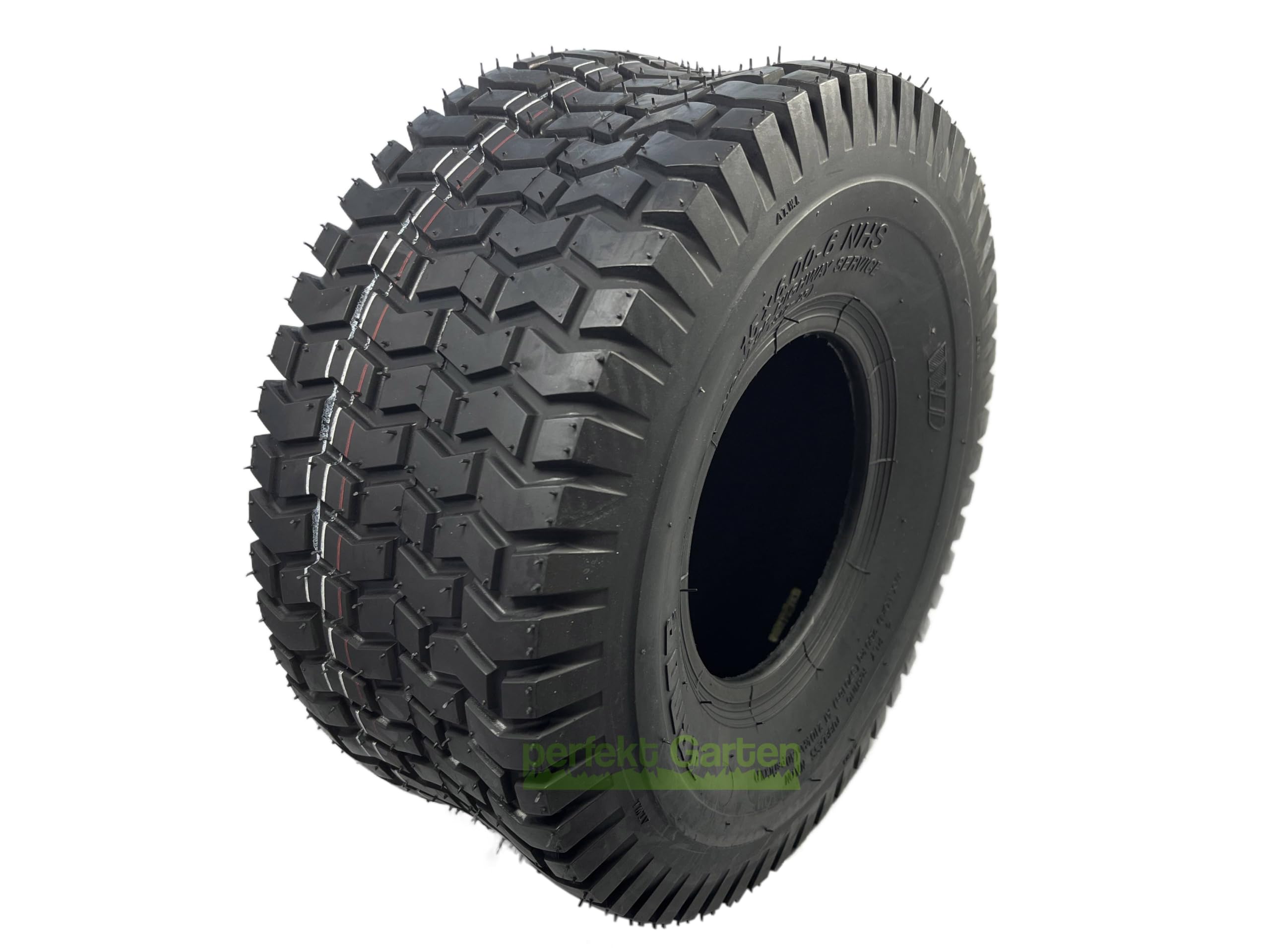 Pneu 15x6.00-6 4PR (15 x 600-6) pour tondeuse/tracteur de jardin/tondeuse autoportée de perfektGarten