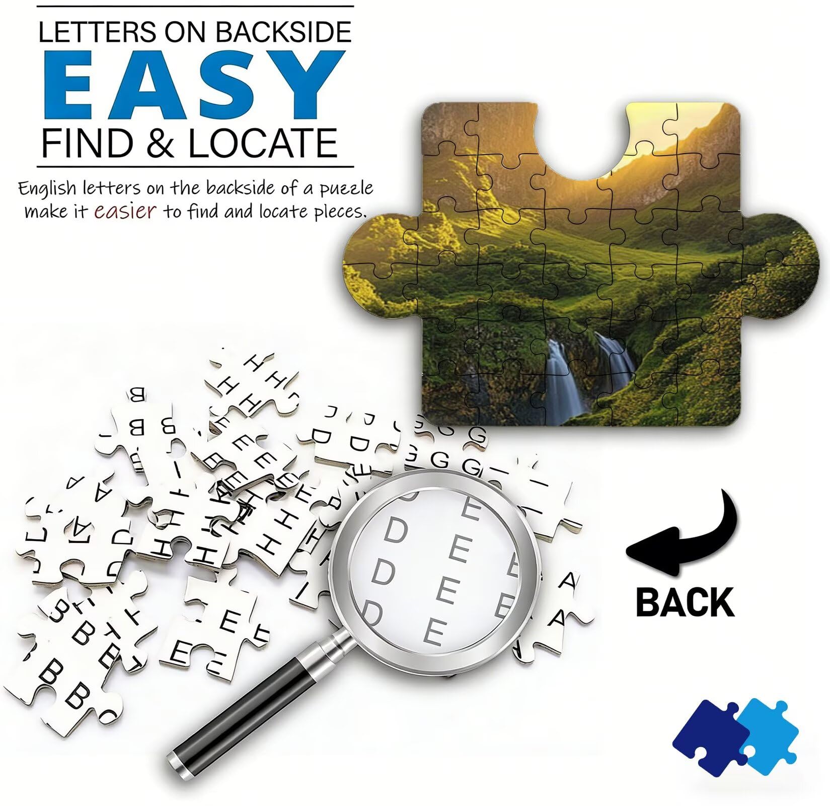 Puzzle Puzzle 1000 elementów dla dorosłych z plakatem w zestawie, drewniane puzzle do gry rodzinnej, edukacyjna i antystresowa zabawa, dekoracja ścienna do domu, prezent urodzinowy, 75 x 50 cm góra