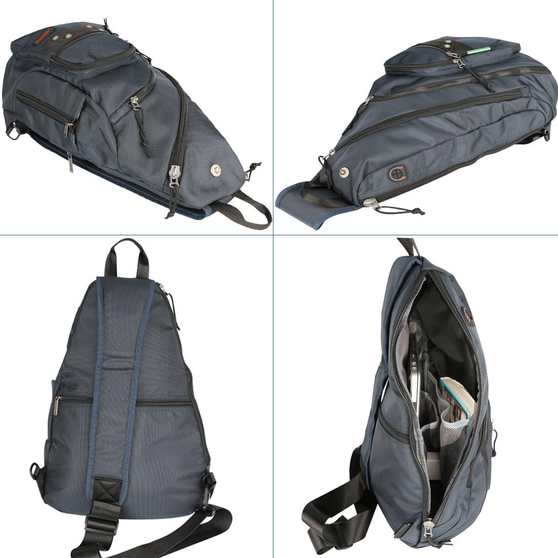 Larswon Sling Backpack, Sling Bag Laptop, Crossbody Bag Men, Shoulder Bags Blue - Image 6