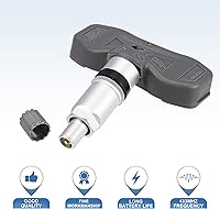 Vista 3 de X AUTOHAUX 4 unids TPMS Sensor 25758220 10306573 25981210 para Cadillac STS XLR para Chevrolet Corvette 2005-2009 10306573 Plástico Gris