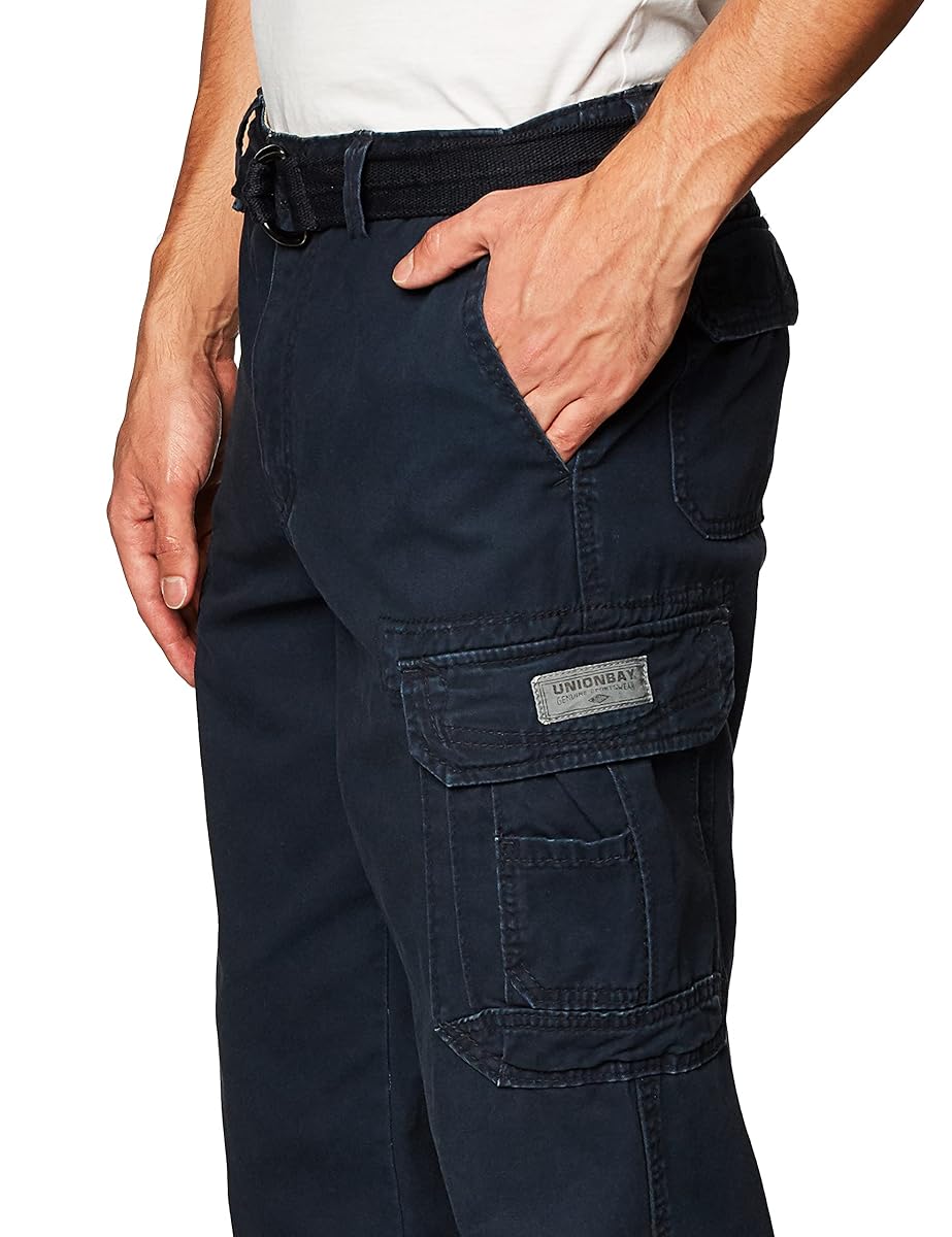 UNIONBAY Męskie spodnie cargo Survivor Iv Relaxed Fit, regularne oraz duże i wysokie rozmiary, 32W / 34L