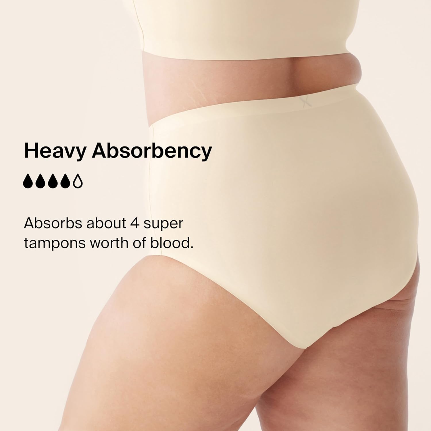 KNIX Super Leakproof High Rise Period Underwear for Women, Machine Washable, Reusable (1 Pack) - Image 3