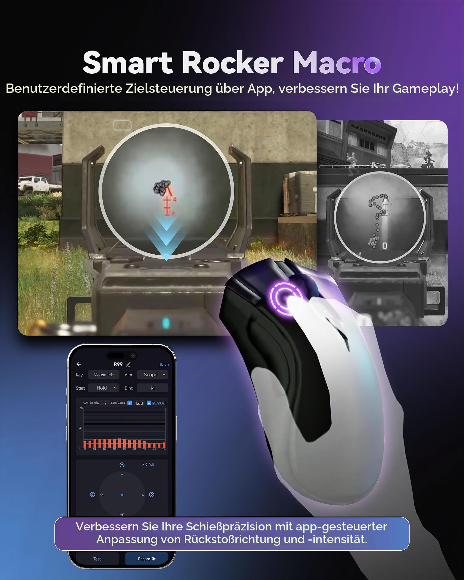 AIMZENIX Monster Emulator-Adapter für PS5, PS4, PS3, Xbox ONE, Xbox 360, Xbox Series X/S, Nintendo Switch, PC, Videospiel-Controller mit Netzwerkanschluss für PS5, mit 3,5-mm-Audio-Buchse
