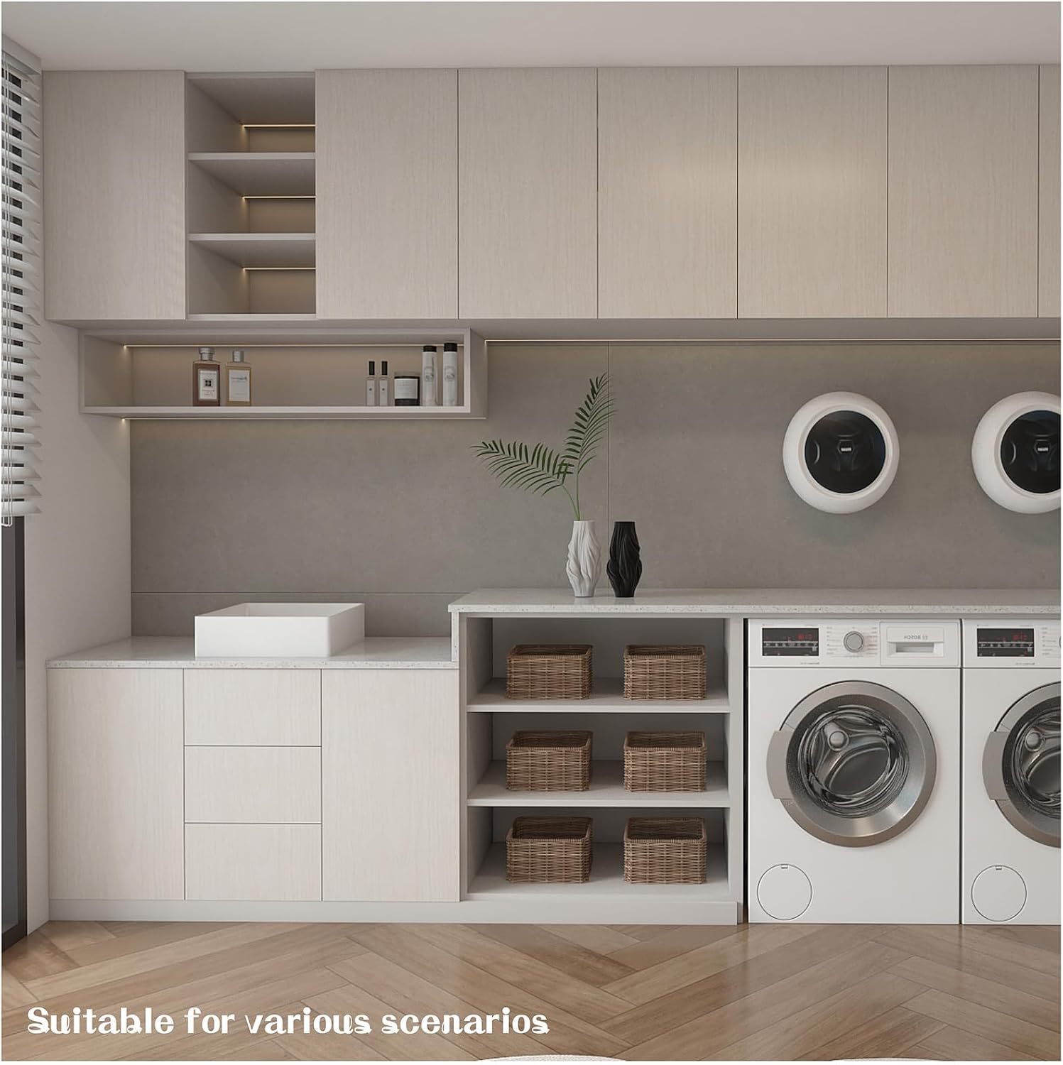 Wood Grain Contact Paper Peel and Stick Wallpaper Wood Wallpaper Thicken Textured for Furniture Cabinets and Drawers Countertops Waterproof Self Adhesive Realistic Sensation 11.8''x 78.7''