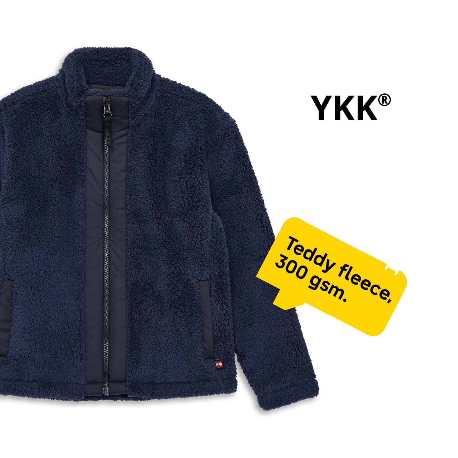 Kabooki LEGO® Kinder Teddyjacke – Kuschelige Teddy-Fleecejacke für Jungen und Mädchen in verschiedenen Farben