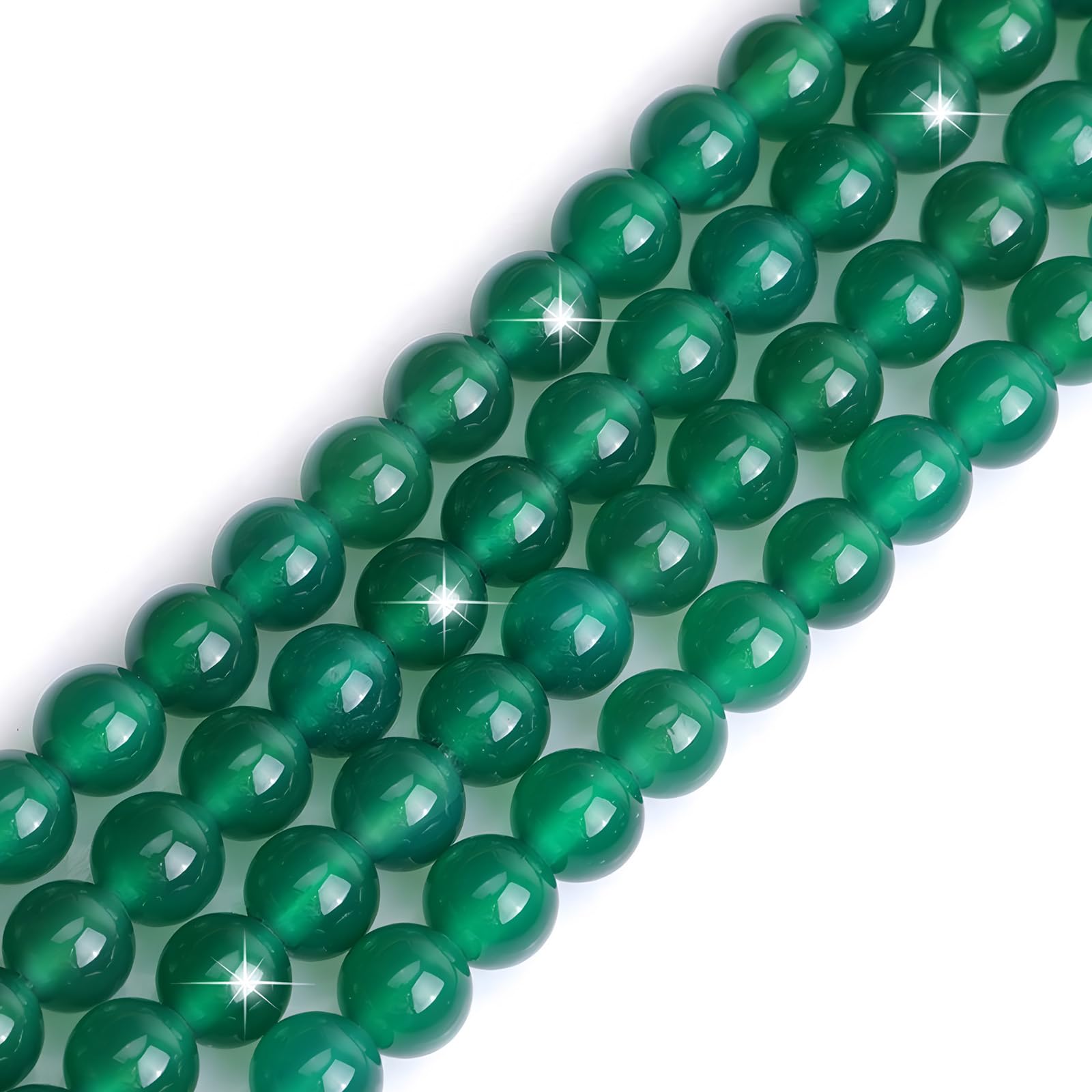 HAAMIIQII 45pcs 8mm perles d'agate indienne naturelle rond lâche perles de pierres précieuses fabrication de bijoux bricolage bracelet collier