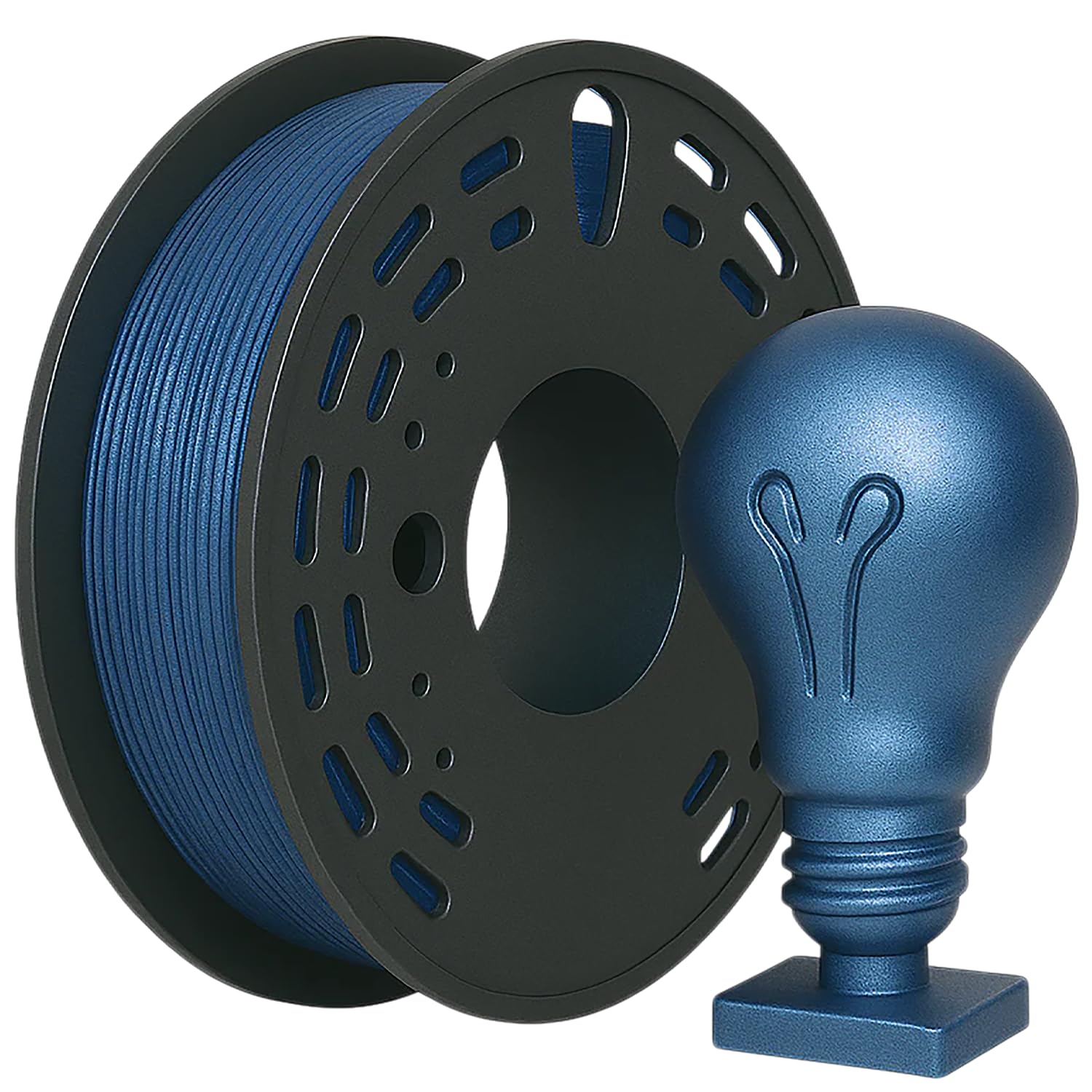 PLA PRO + 3D Printer Filament Roll, 1kg Net Weight, Great Flexibility, Eco-Friendly, High Rigidity, Biodegradable, Low Warping Output, 1.75mm Diameter, Ideal for DIY Makers (Metalic Blue)-image-16