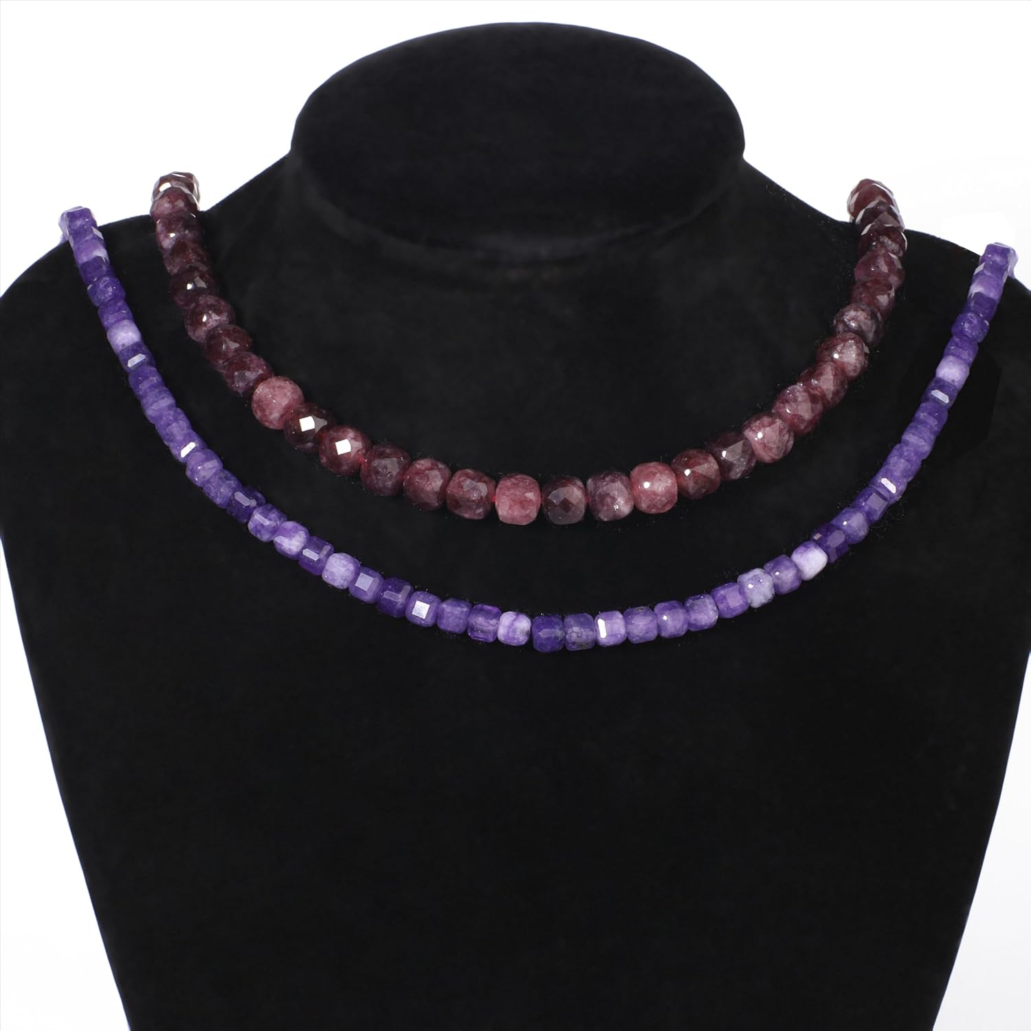 About 47pcs 8mm Natural Green Chalcedony Faceted Cube Gemstone Beads for Jewelry Making, Bracelets, Necklaces, Friendship Bracelet Kit - Image 5