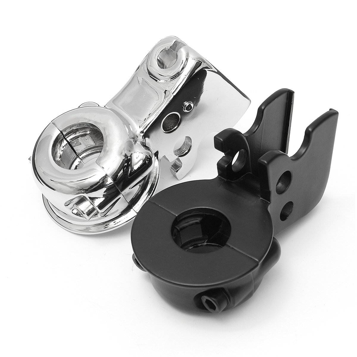 Alamor Black Clutch Lever Mount Bracket Perch Clamp For Harley Touring Dyna Softail Sportster