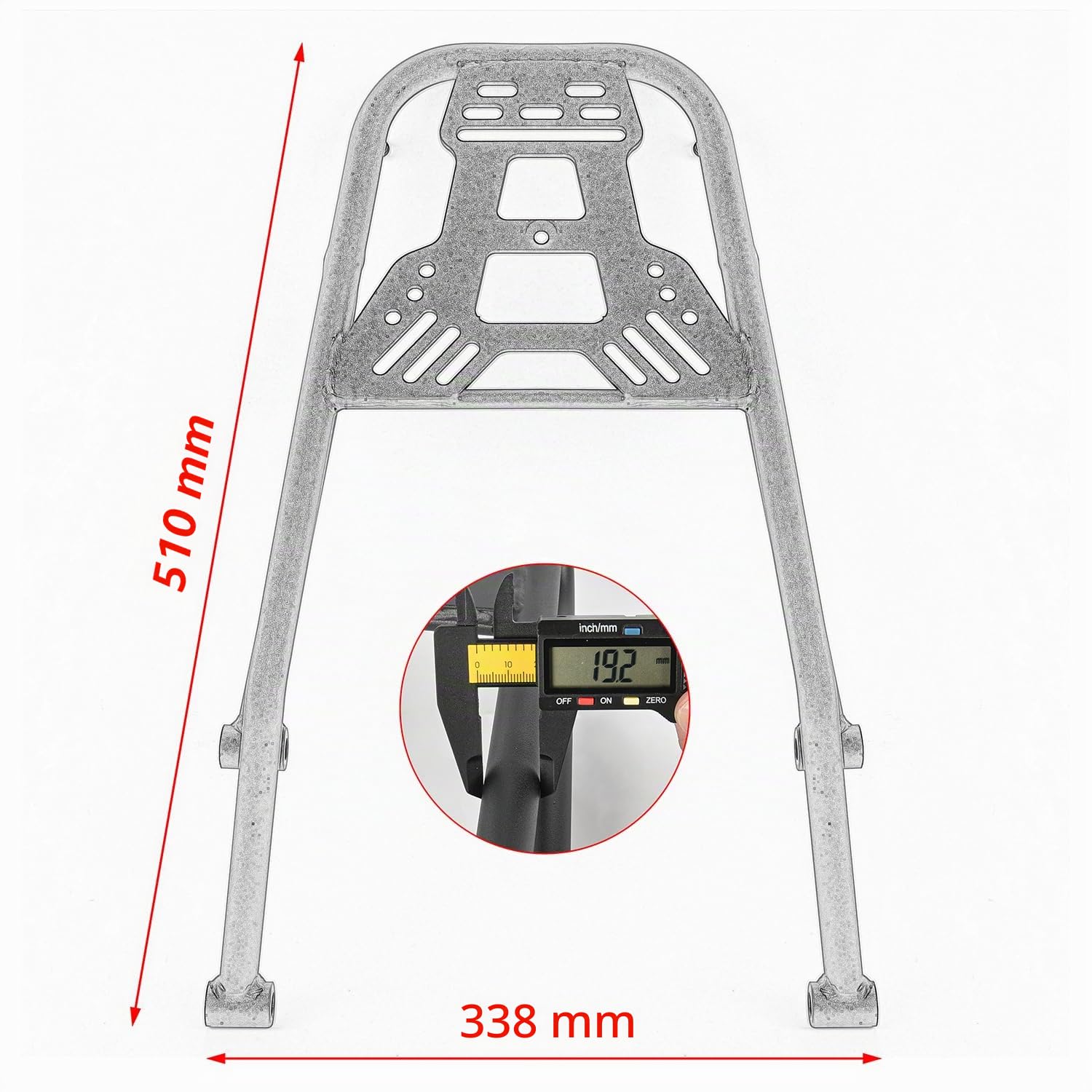 Motorrad Stahl Heckgepäckträger-Stützregal kompatibel mit CL250 CL300 CL500 CL 250 300 SCL500 2023 2024, Frachtträgerhalterung Topcase-Verlängerungsplatte Heckträger
