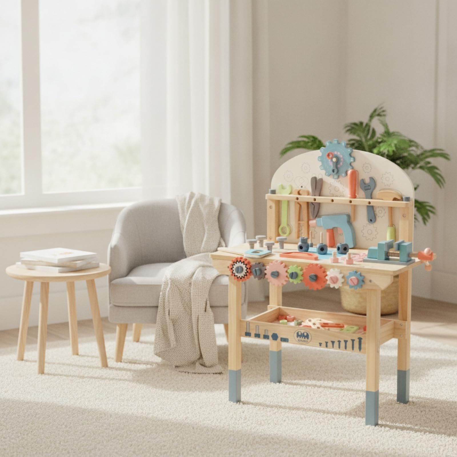 Banco Herramientas Juguete Didáctico Banco Carpintero Infantil Educativo Juego Construcción para Guarría
