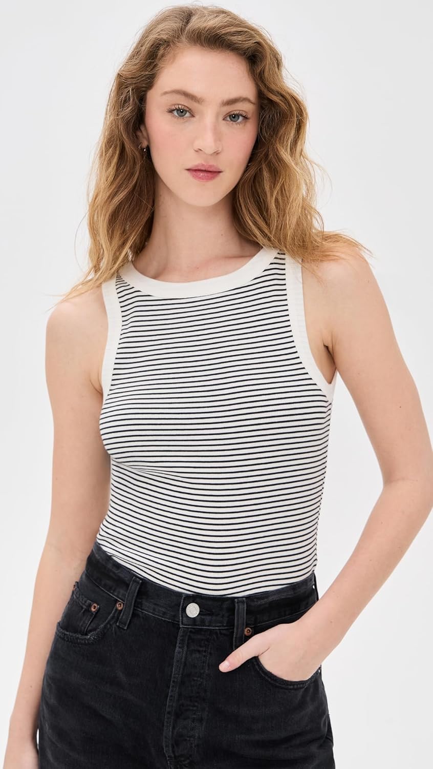 Madewell Women's Essential High-Neck Tank in Supima Rib - Image 2
