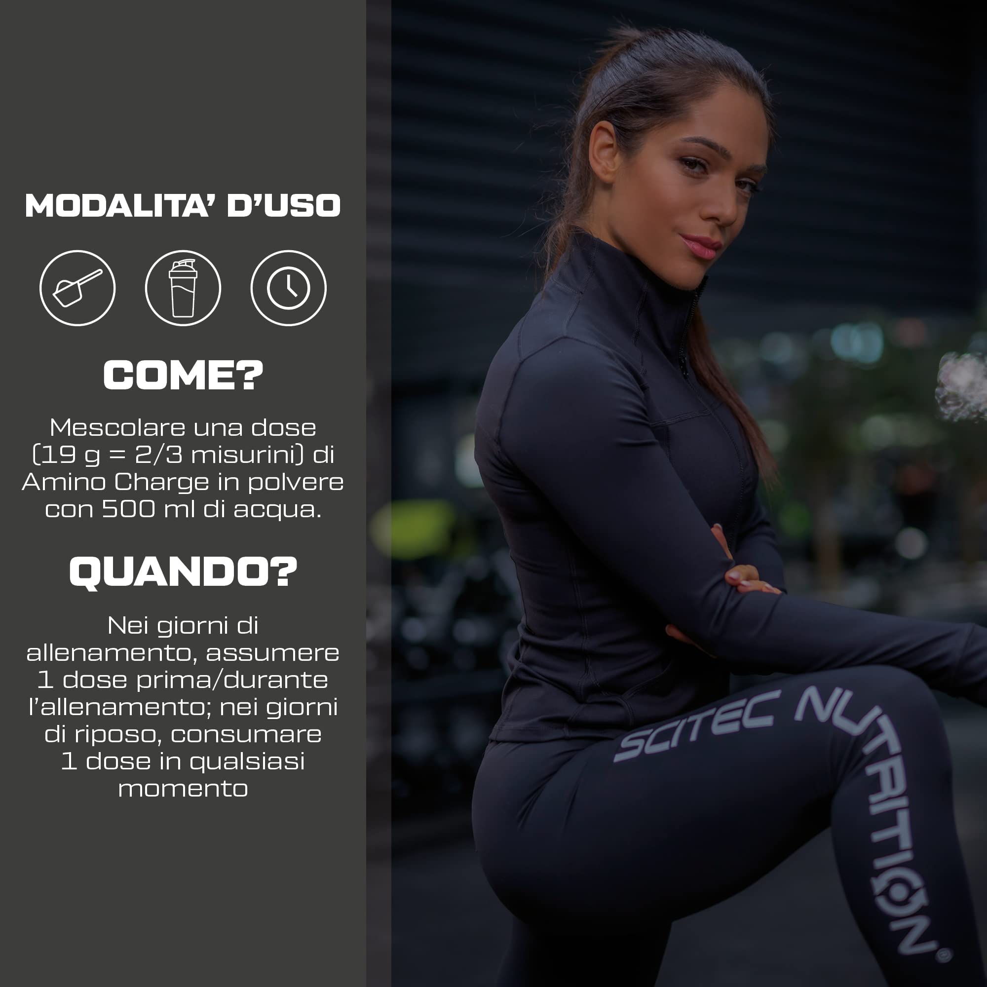 Scitec Nutrition Amino Charge - con 6 g di BCAA - 100 mg di caffeina - senza zucchero, senza glutine - aumenta le prestazioni e il recupero, 570 g, Cola