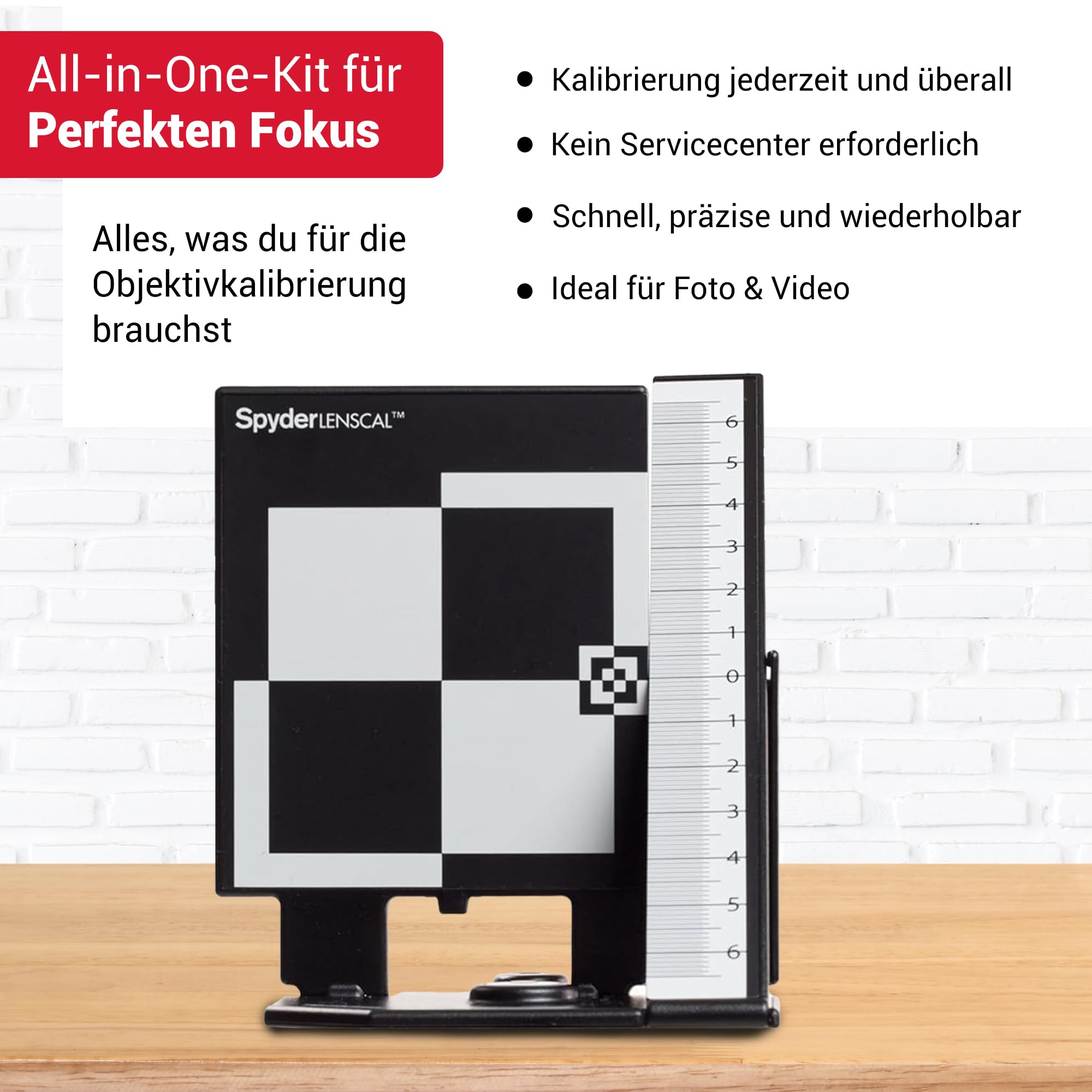 Datacolor Spyder LensCal – Kamera-Objektiv-Kalibrierungswerkzeug zur Autofokus-Anpassung und Präzisionsverbesserung